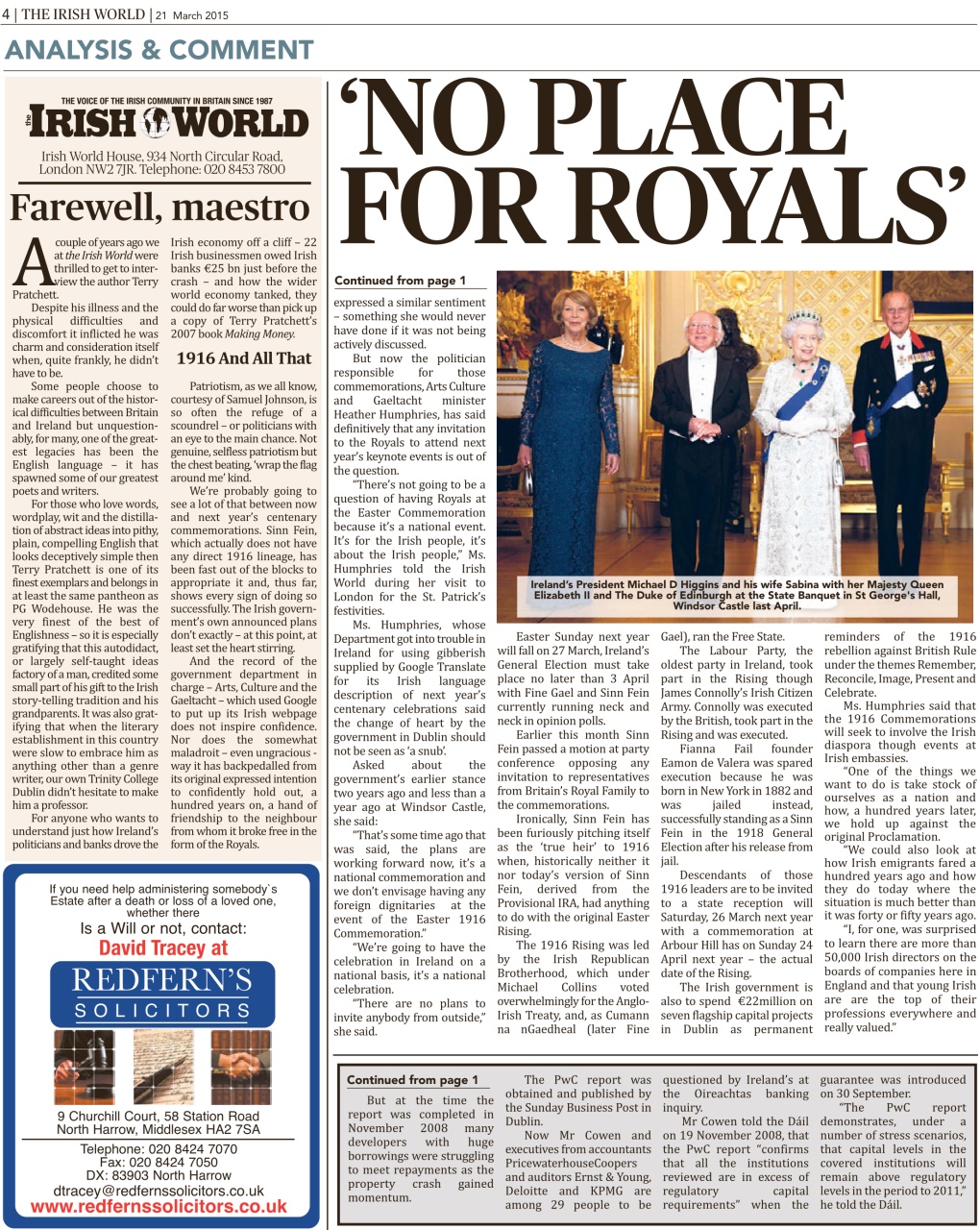 Irish World Preview Pages