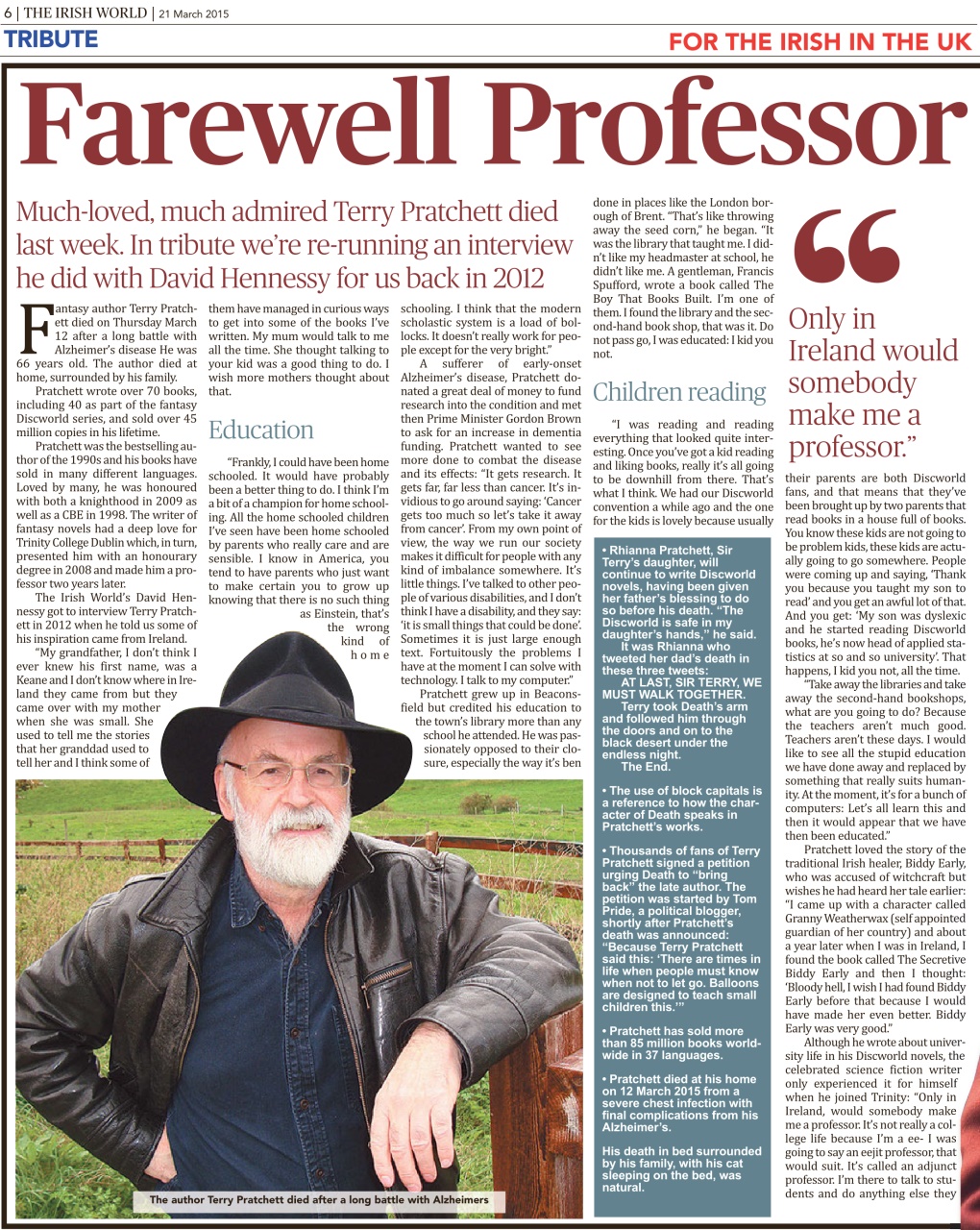 Irish World Preview Pages