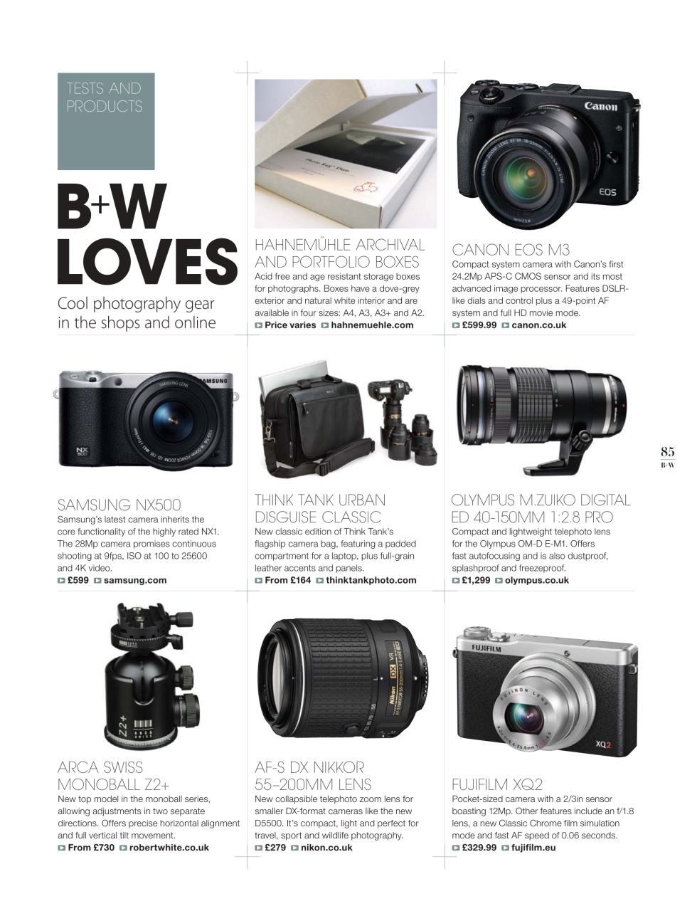 Black+White Photography Preview Pages