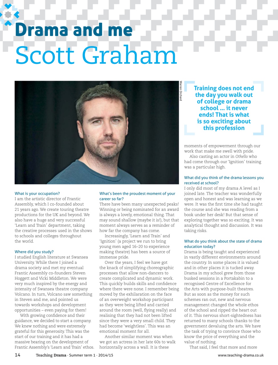 Drama and Theatre Preview Pages