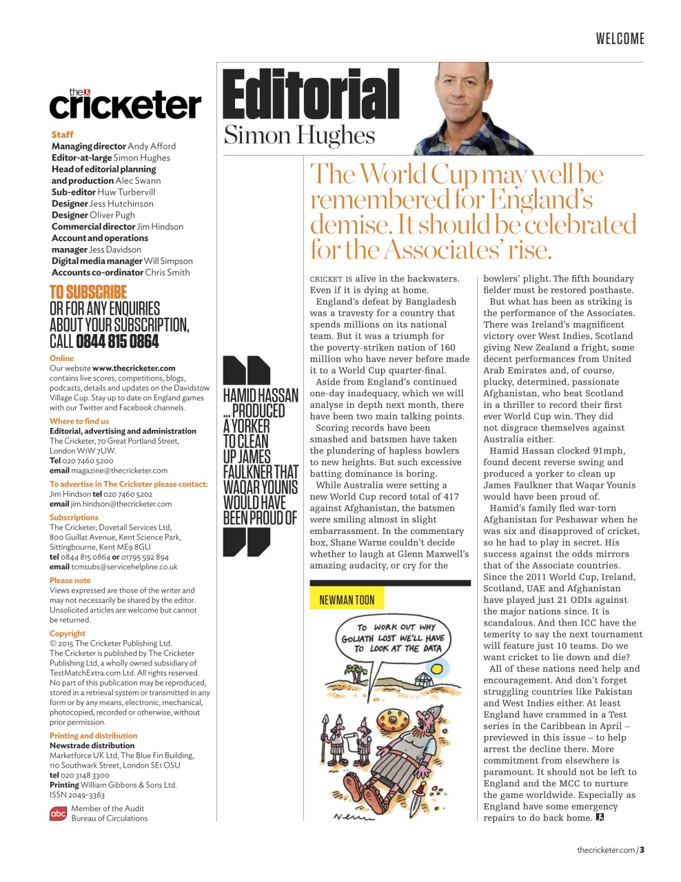 The Cricketer Magazine Preview Pages