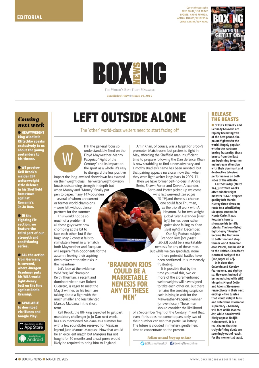 Boxing News Preview Pages