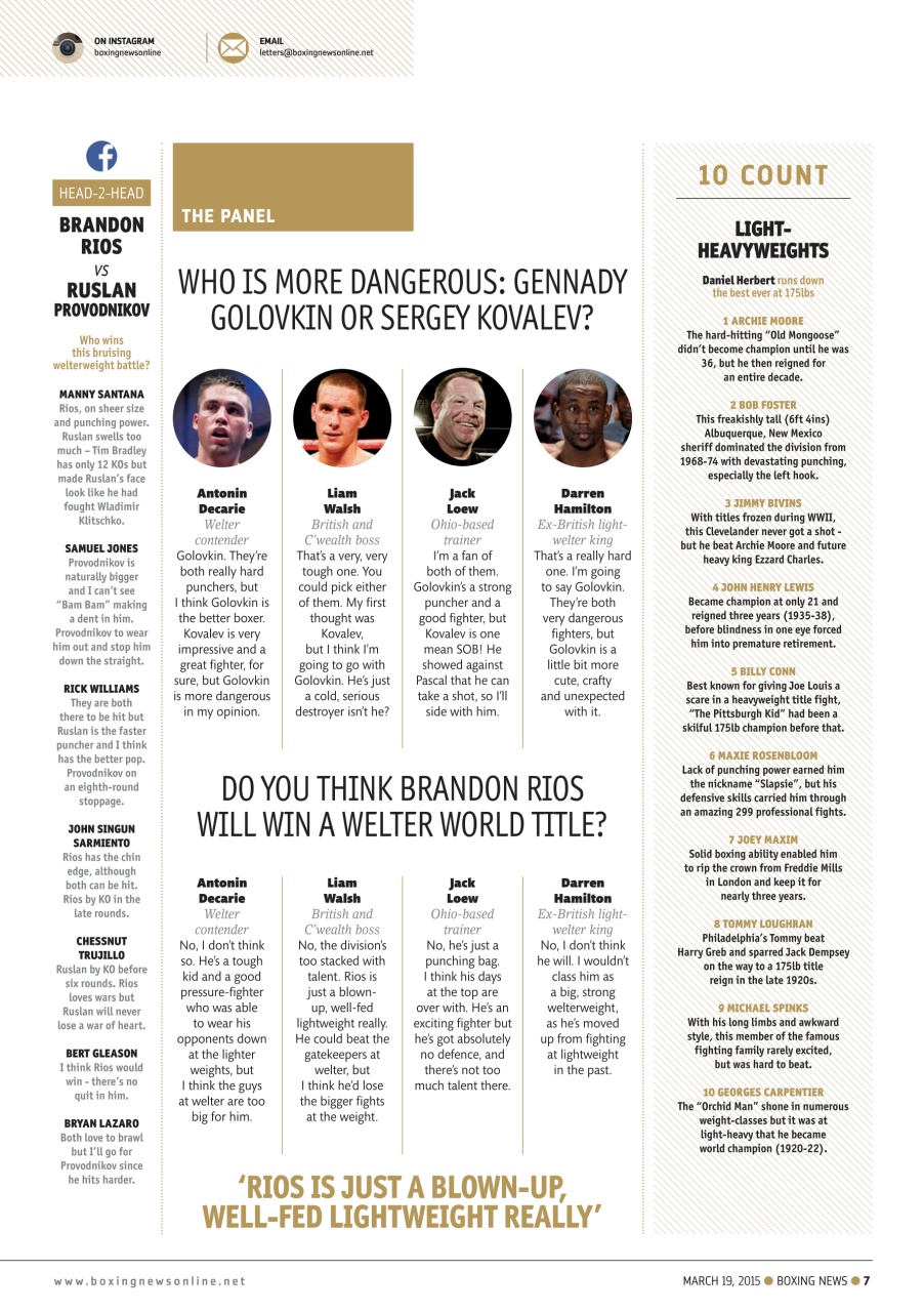 Boxing News Preview Pages