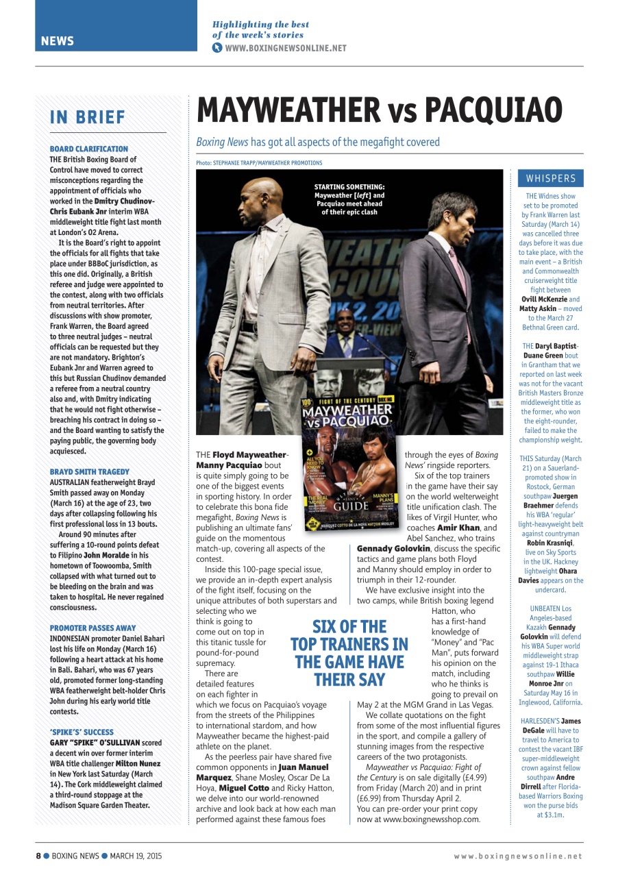 Boxing News Preview Pages