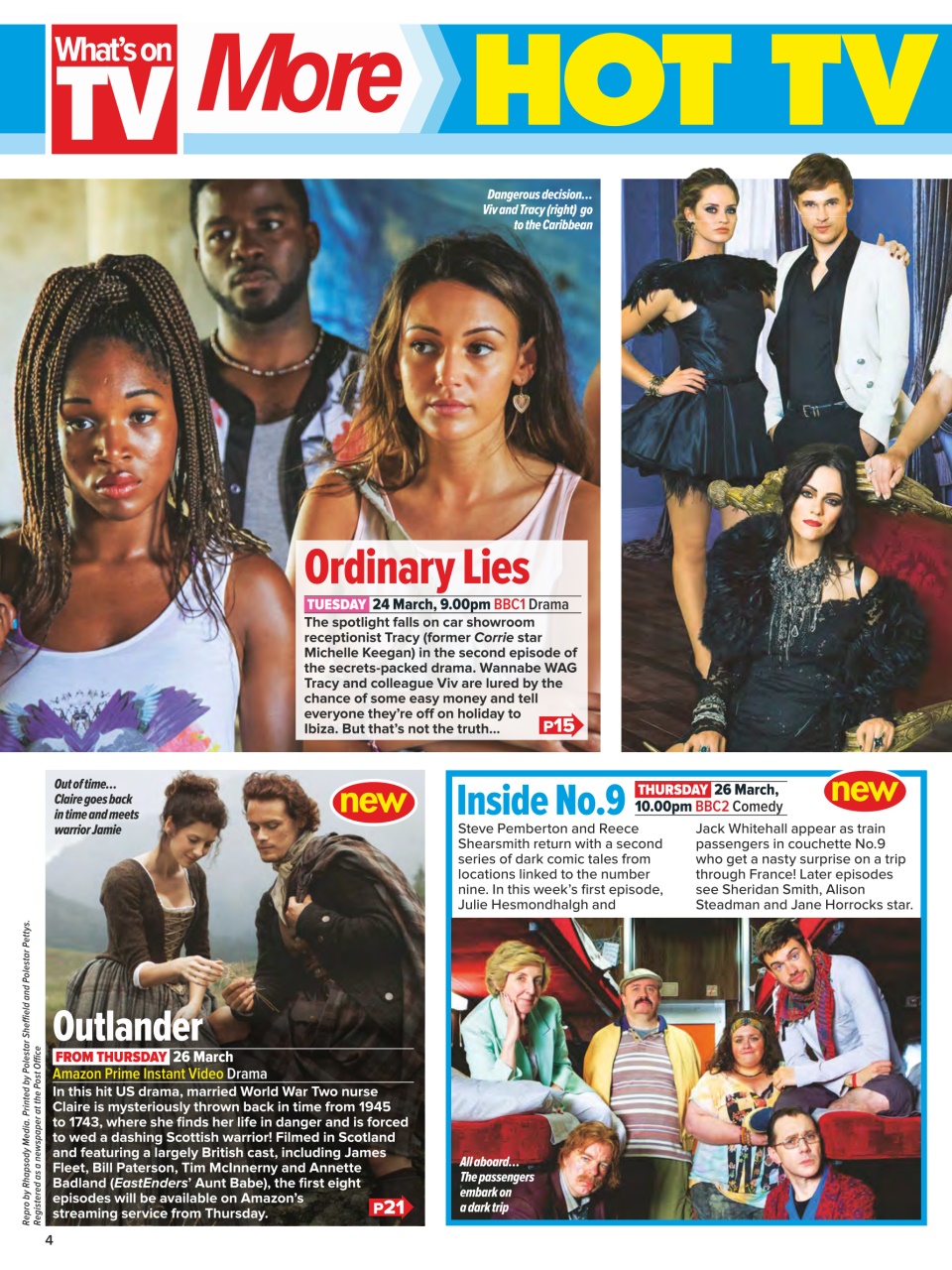 What's on TV Preview Pages