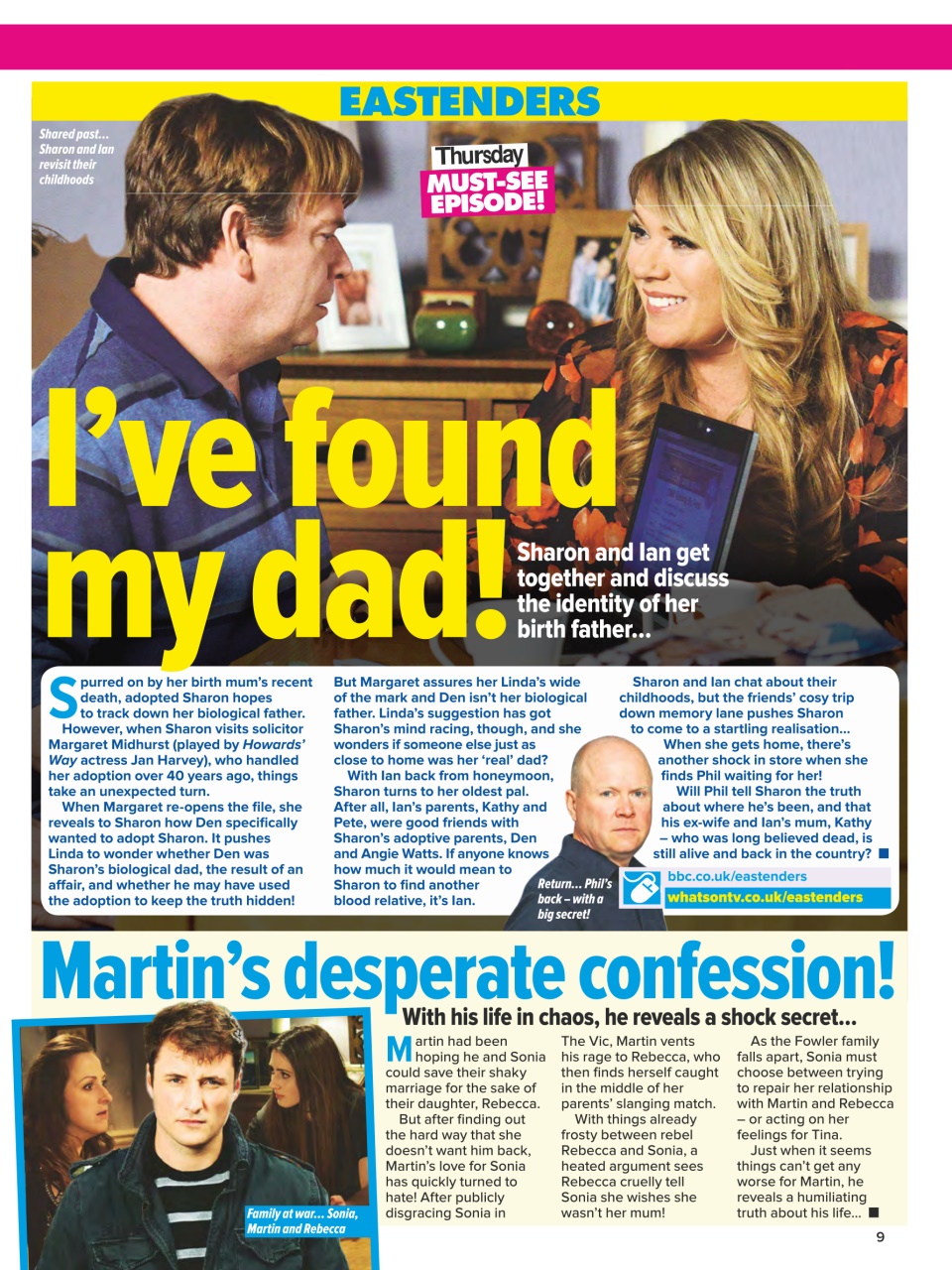 What's on TV Preview Pages