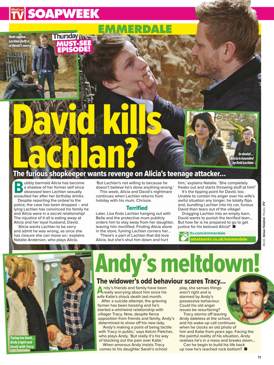 What's on TV Preview Pages