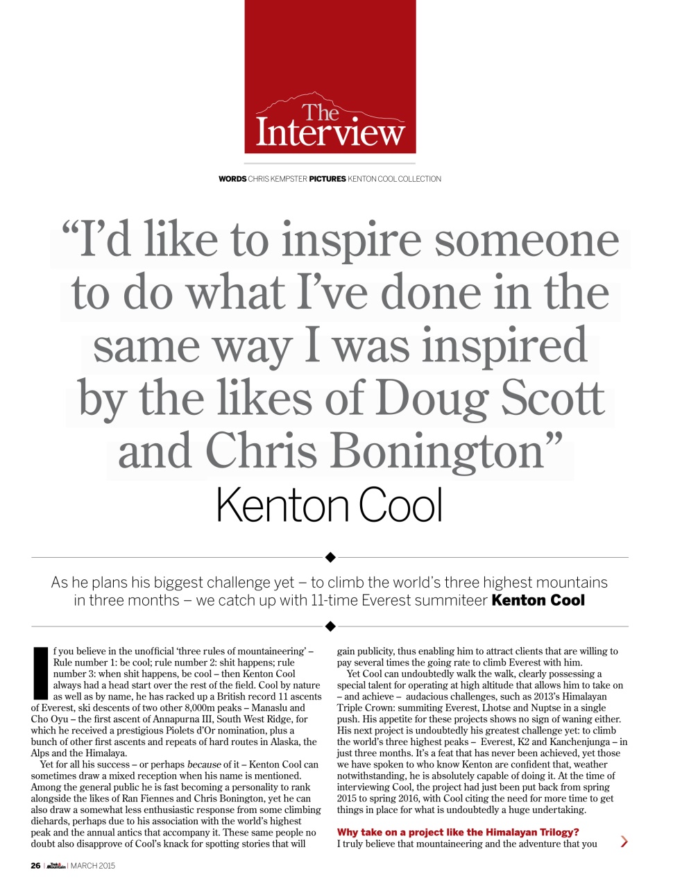 Trek & Mountain Magazine Preview Pages