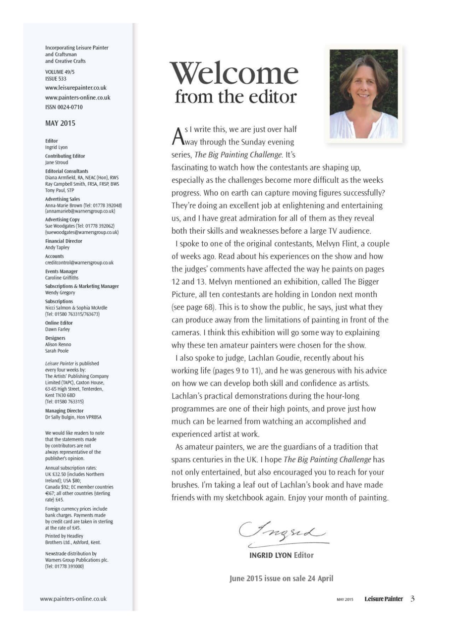 Leisure Painter & The Artist Preview Pages