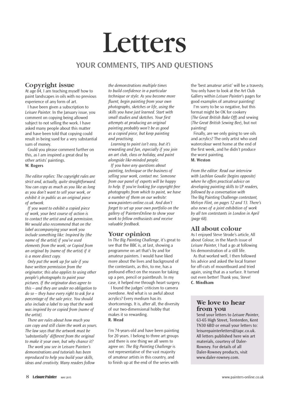 Leisure Painter & The Artist Preview Pages