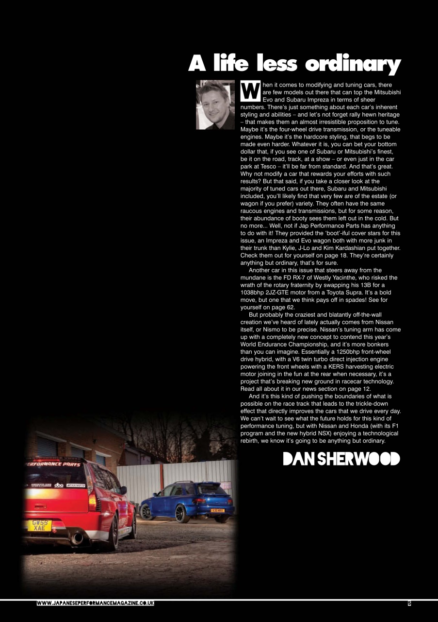 Japanese Performance Preview Pages