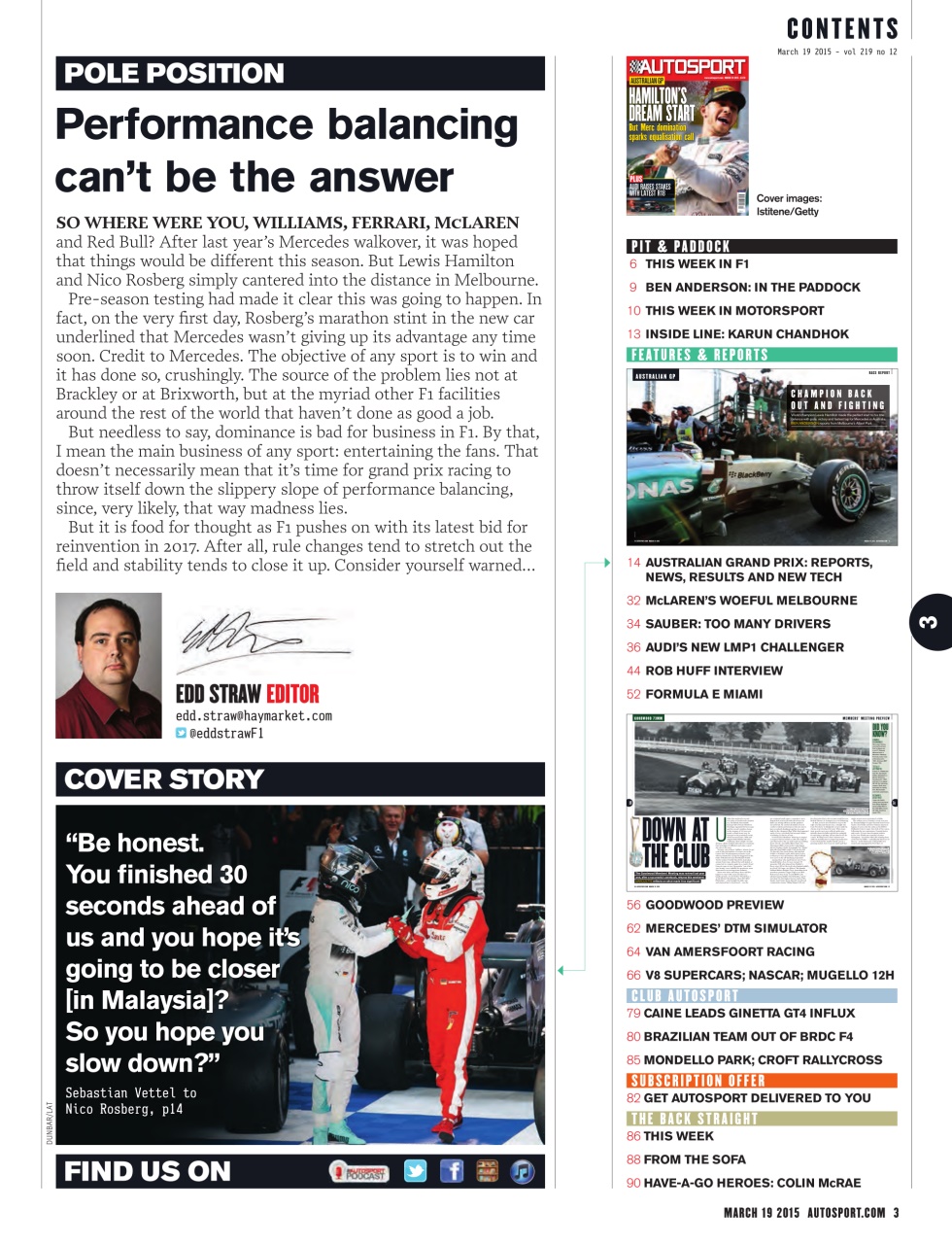 Autosport Preview Pages