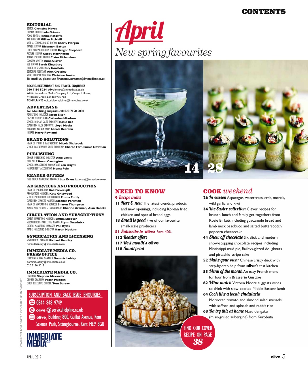 Olive Magazine Preview Pages