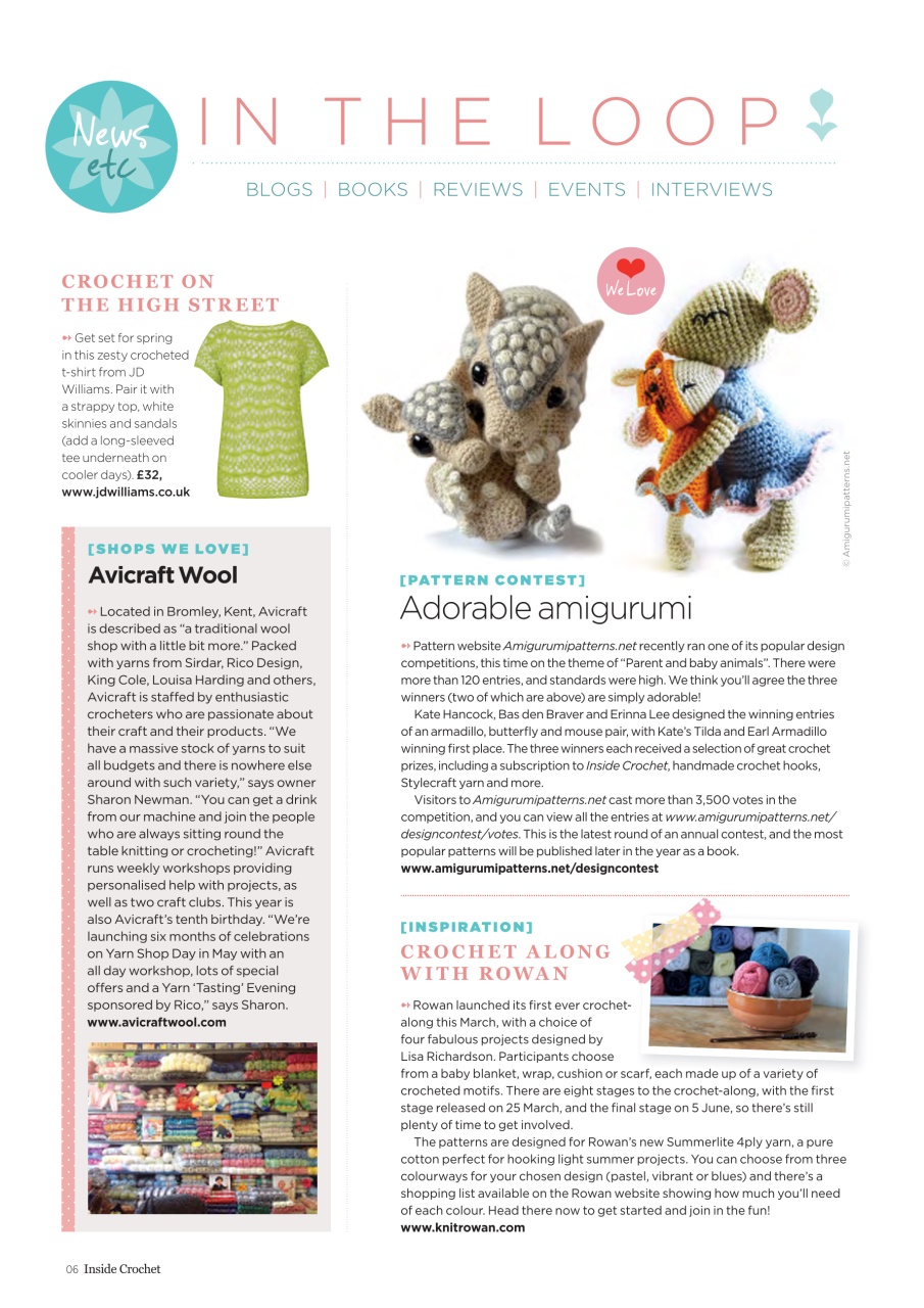 Inside Crochet Preview Pages