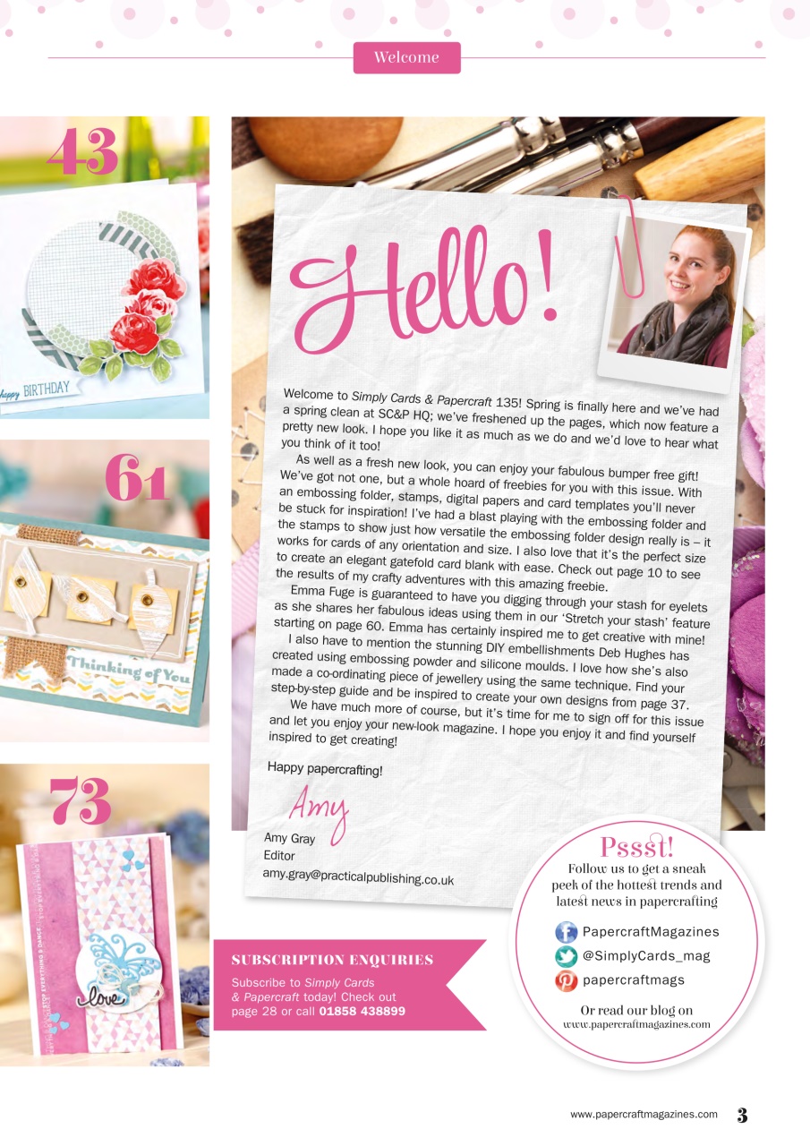 Simply Cards & Papercraft Preview Pages