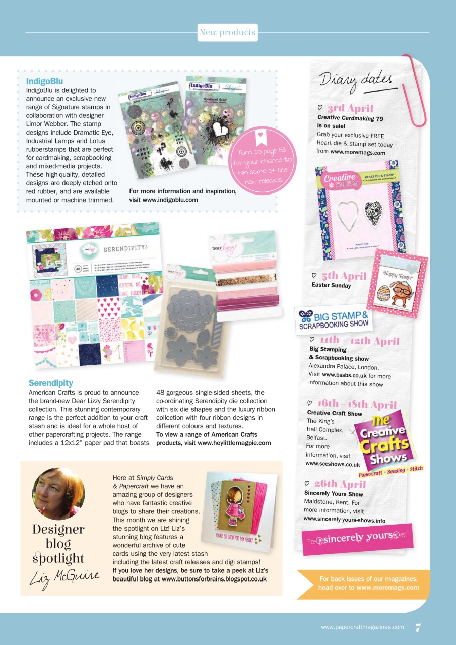 Simply Cards & Papercraft Preview Pages