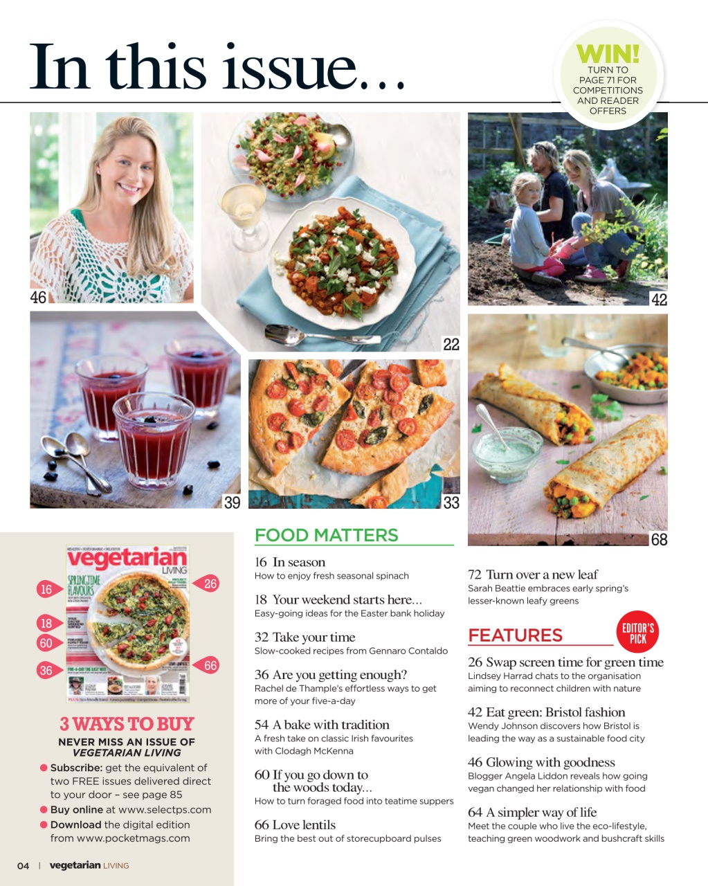Vegetarian Living Preview Pages