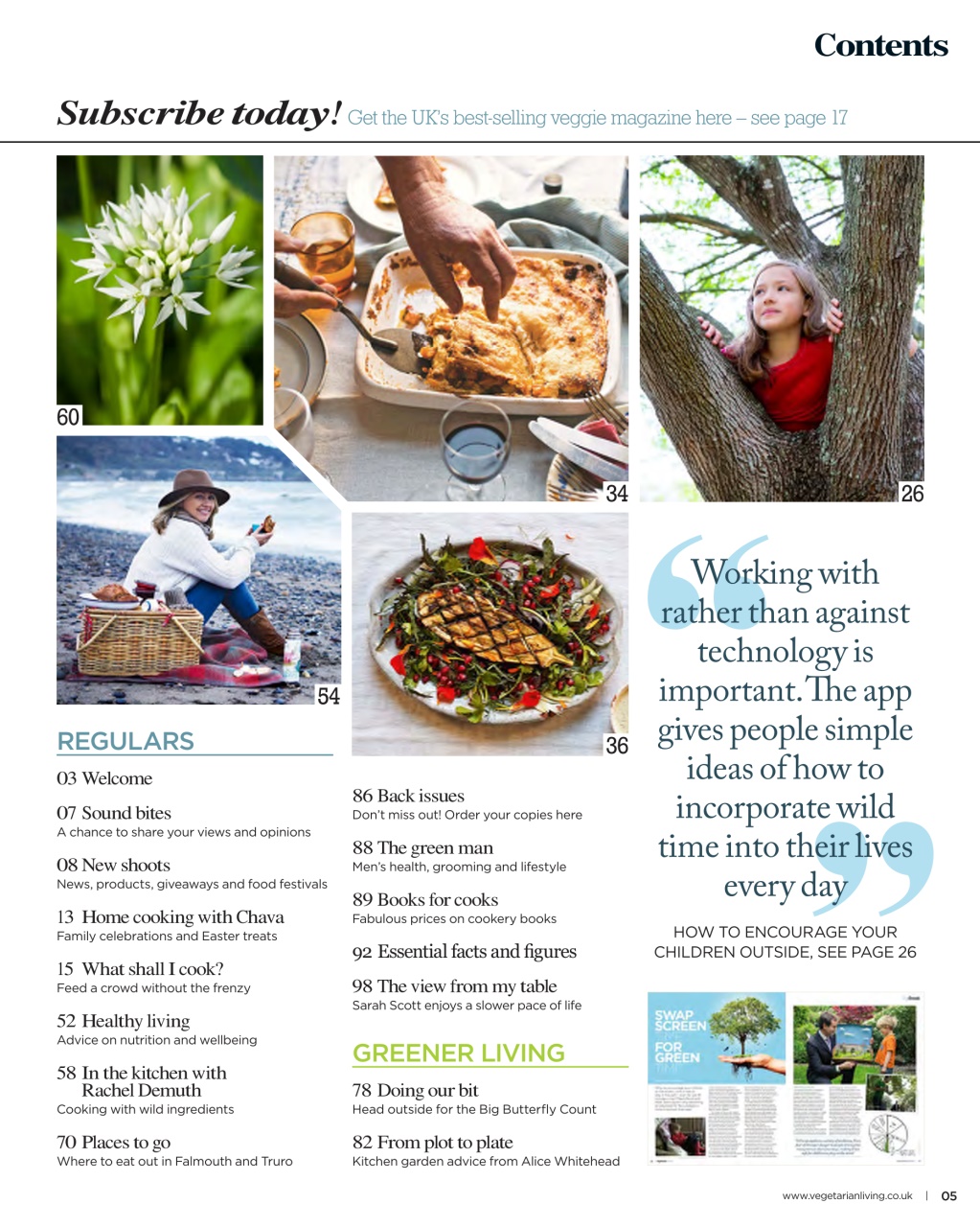Vegetarian Living Preview Pages
