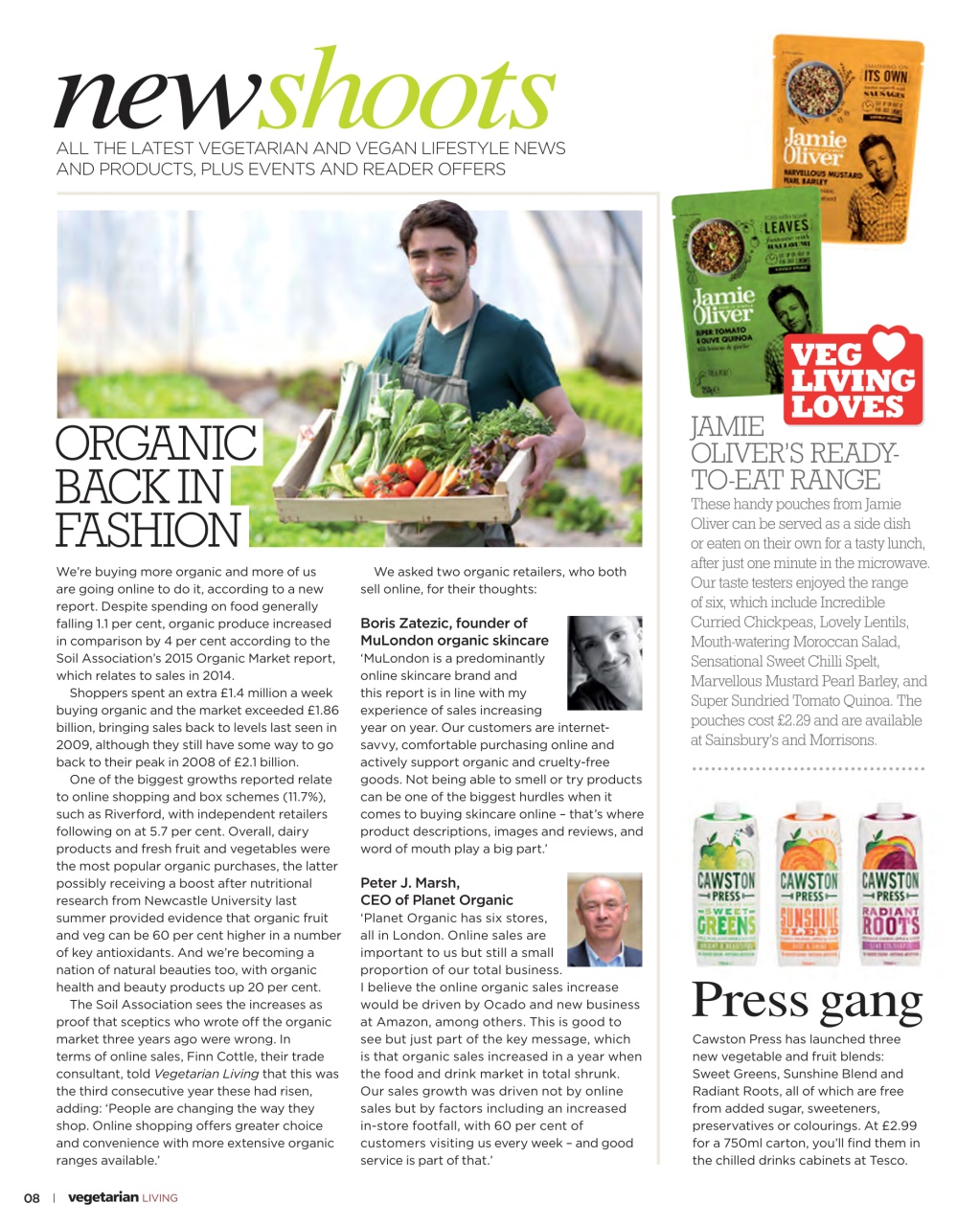 Vegetarian Living Preview Pages