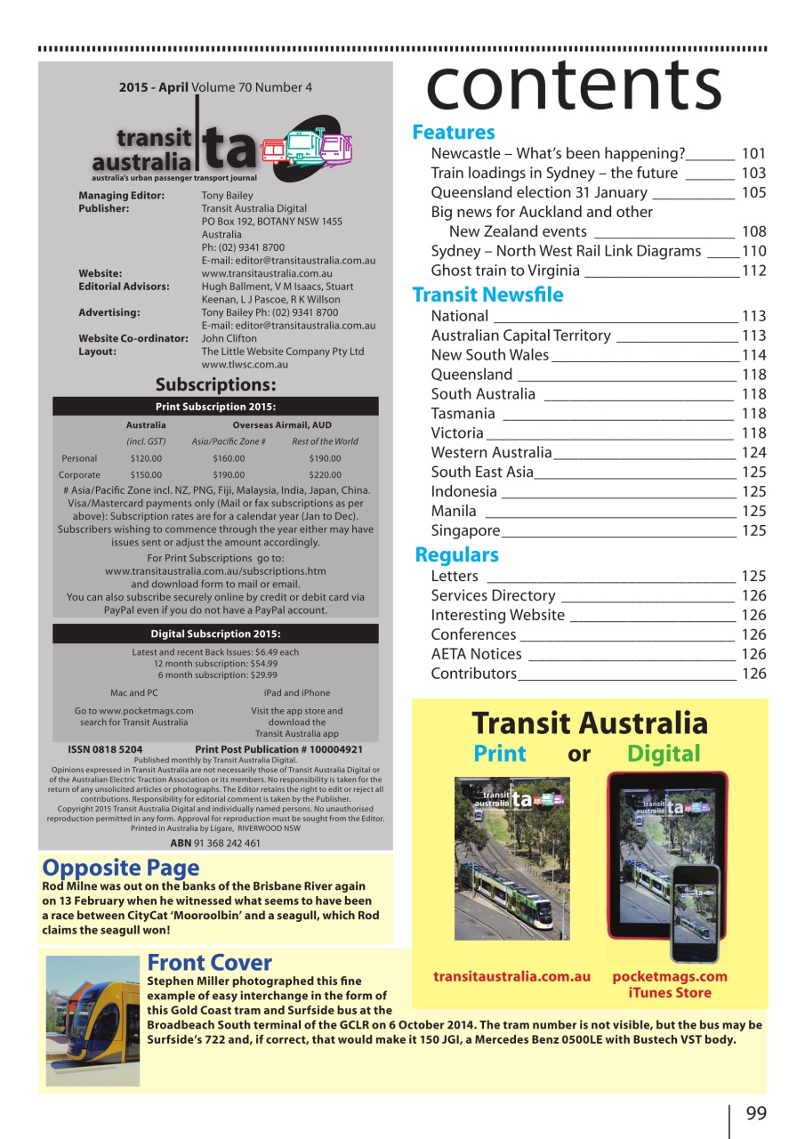 Transit Australia Preview Pages