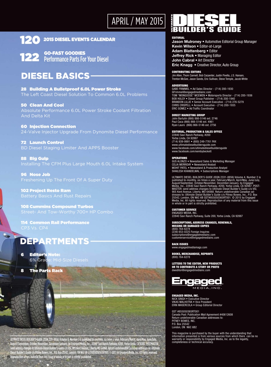 Ultimate Diesel Builders Guide Preview Pages