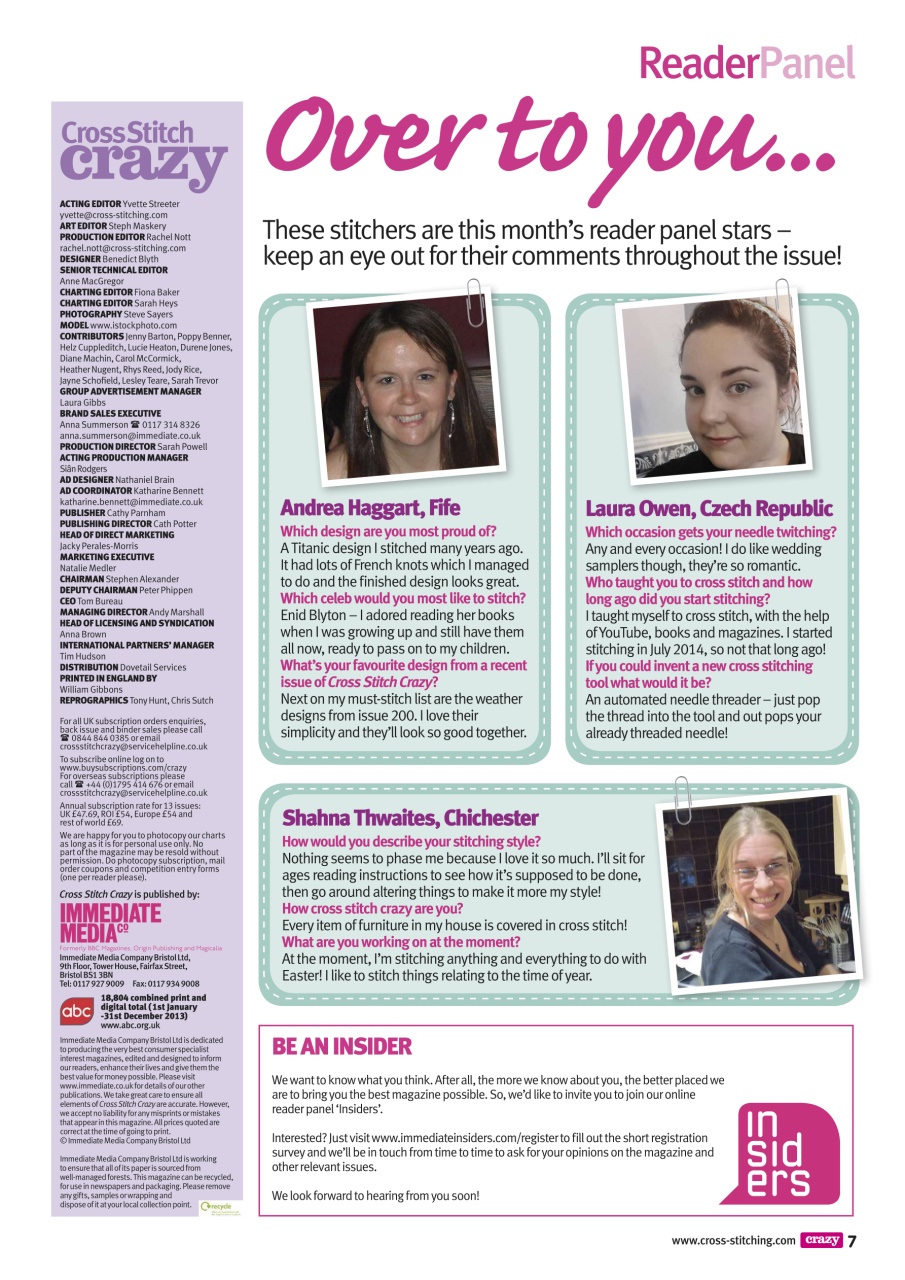 Cross Stitch Crazy Preview Pages