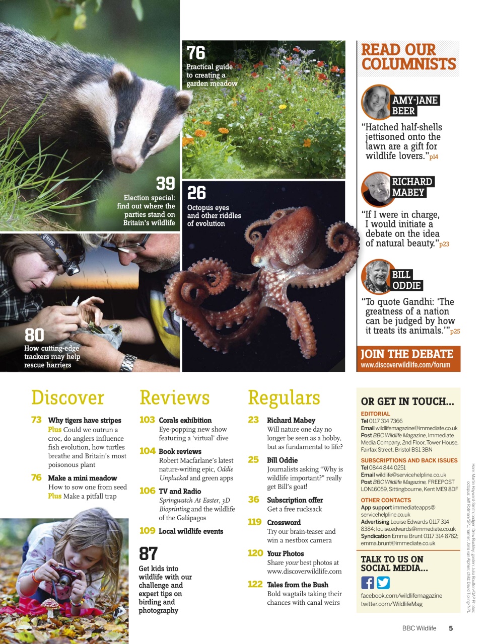 BBC Wildlife Magazine Preview Pages