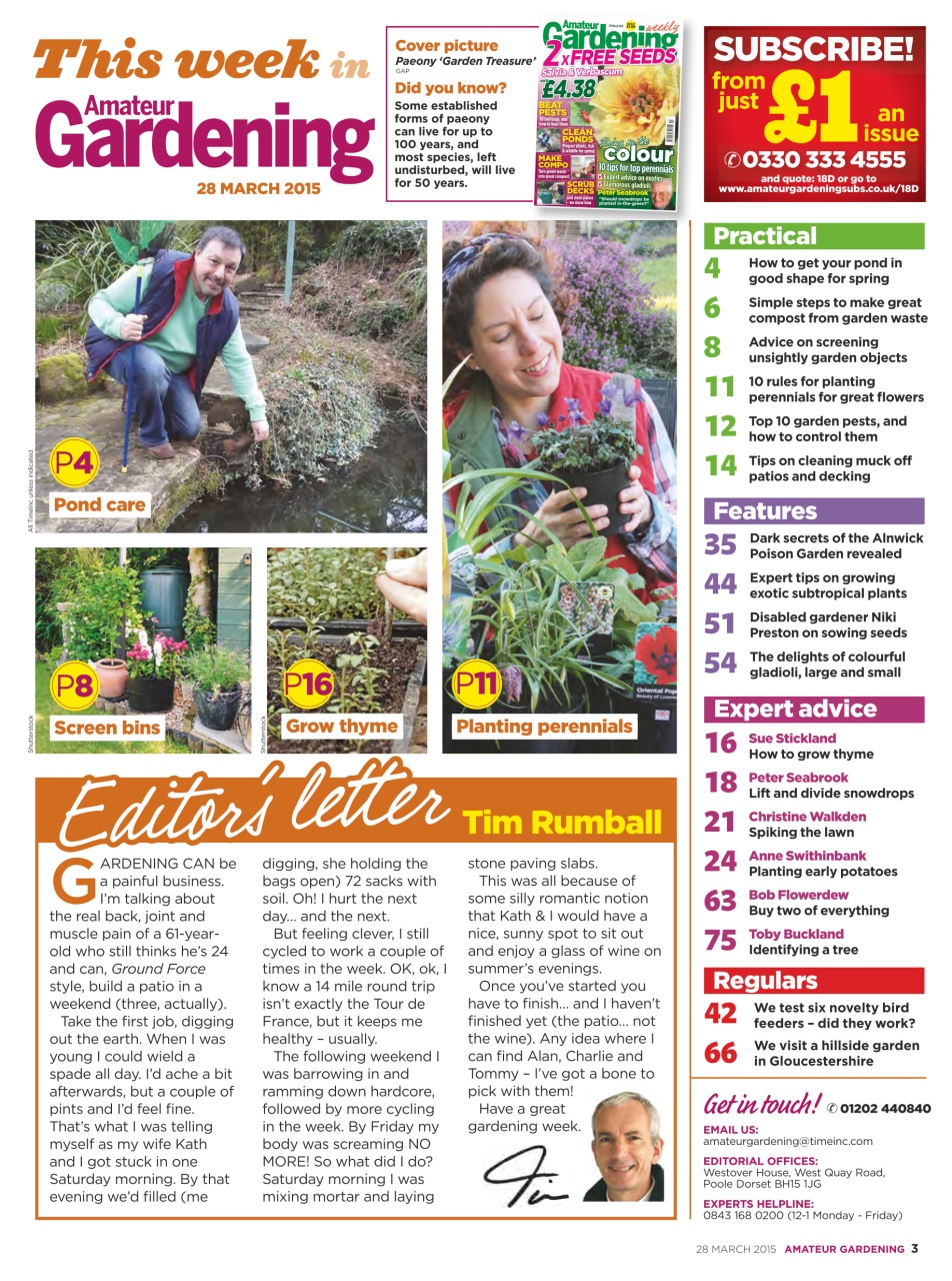 Amateur Gardening Preview Pages