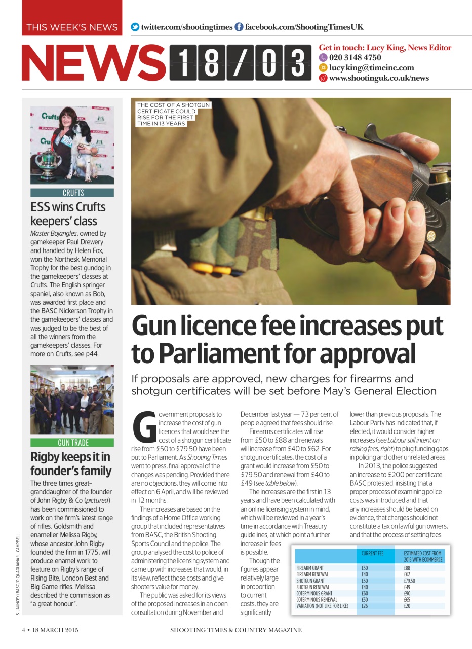 Shooting Times & Country Preview Pages