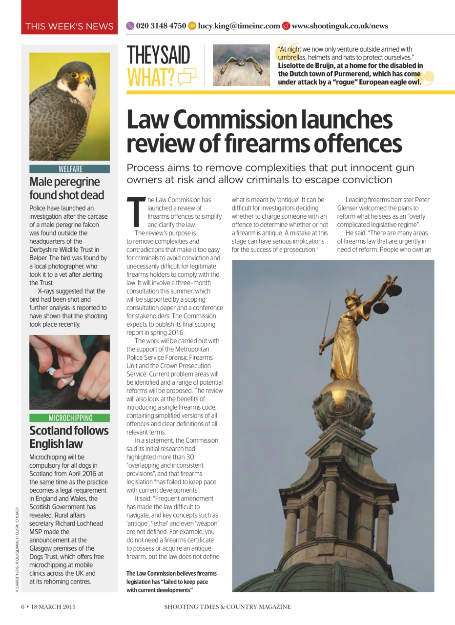 Shooting Times & Country Preview Pages