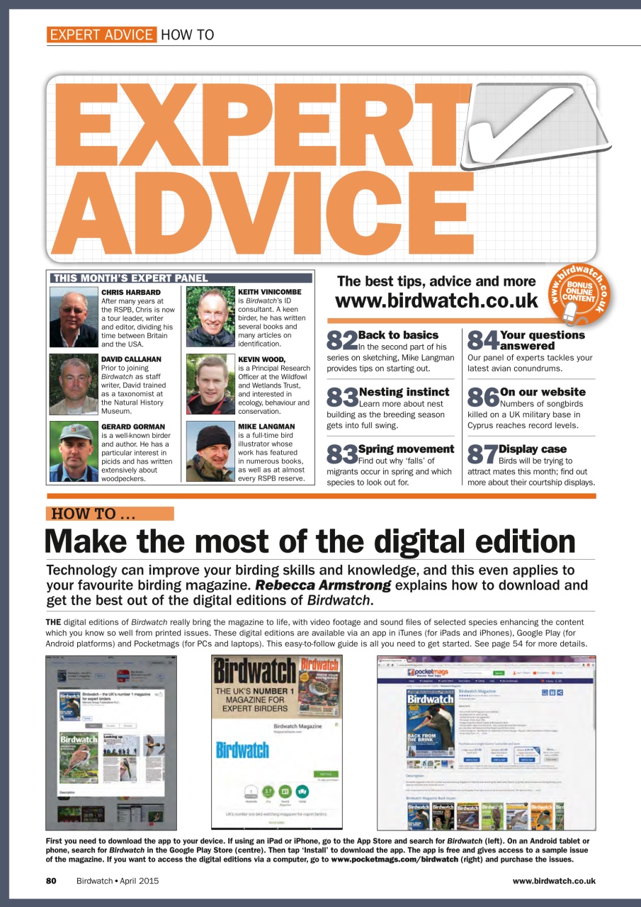 Birdwatch Magazine Preview Pages