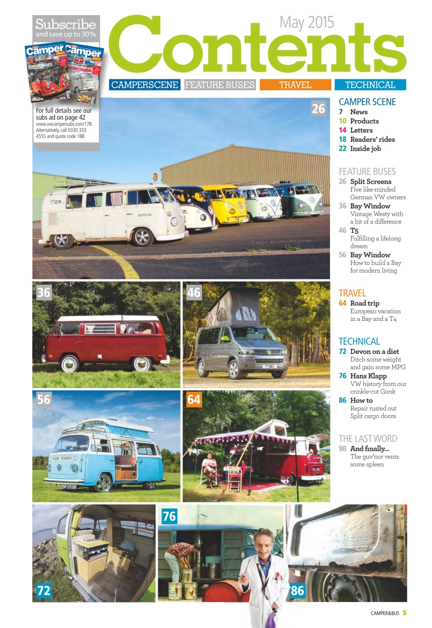 VW Camper Preview Pages