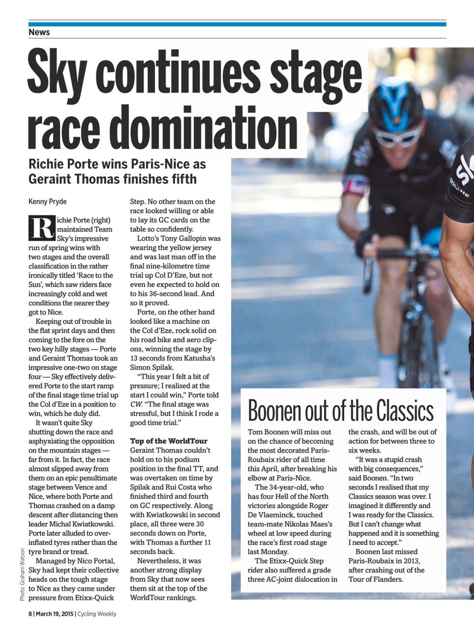 Cycling Weekly Preview Pages