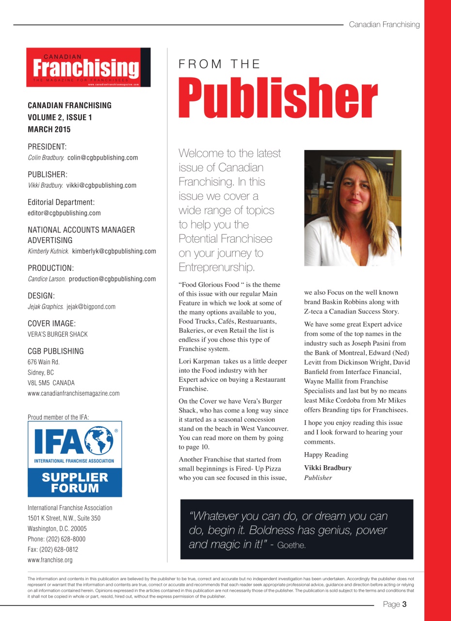 Canadian Franchising Preview Pages