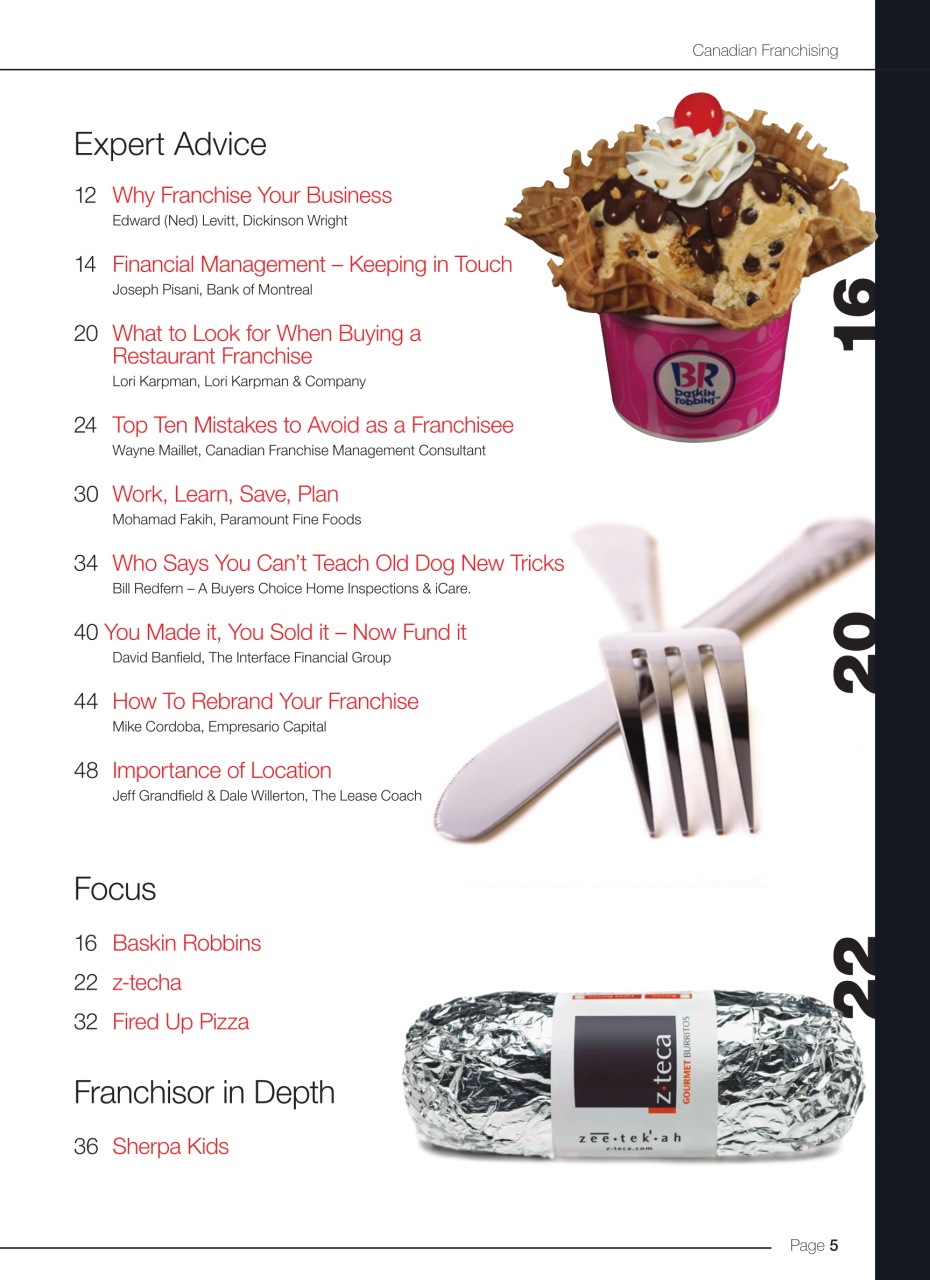 Canadian Franchising Preview Pages