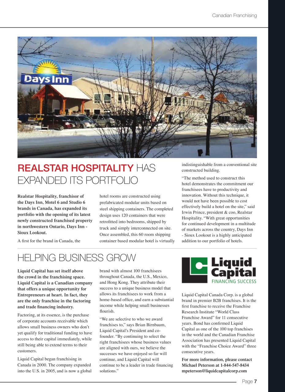 Canadian Franchising Preview Pages