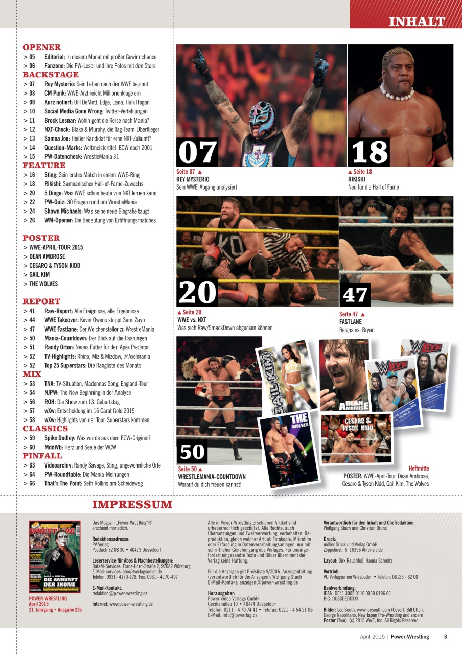 Power-Wrestling Preview Pages