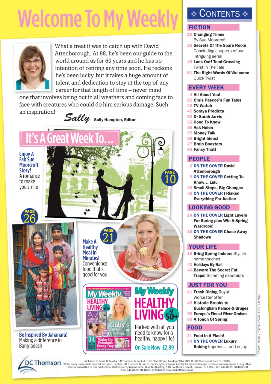 My Weekly Preview Pages