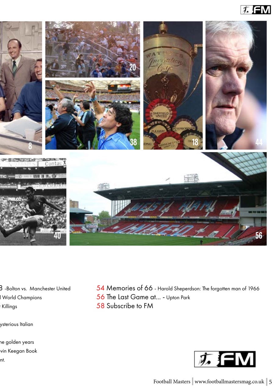 Football Masters Preview Pages