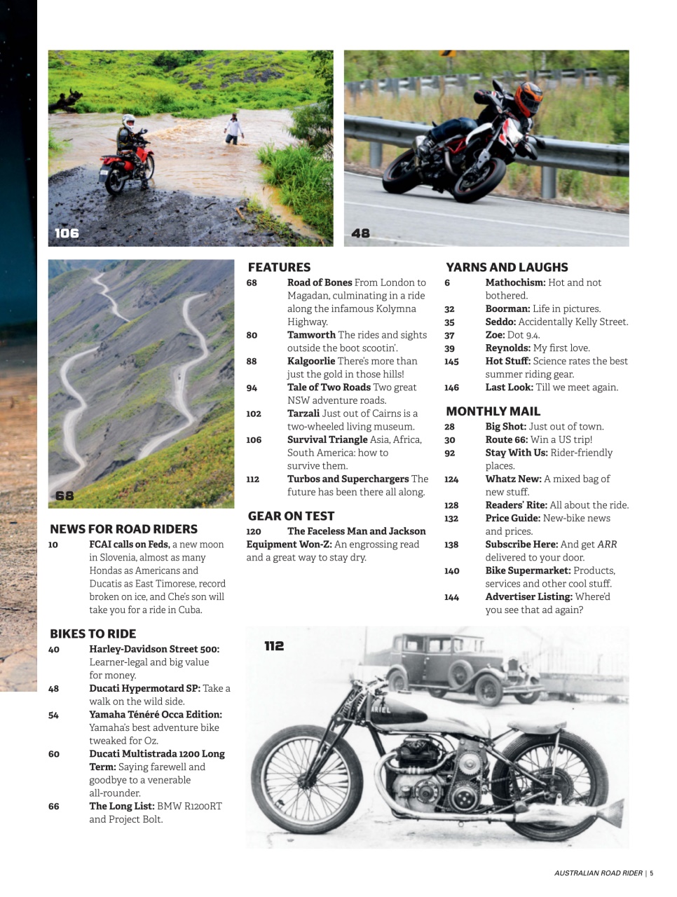Australian Road Rider Preview Pages