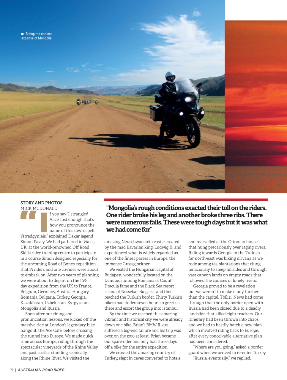 Australian Road Rider Preview Pages