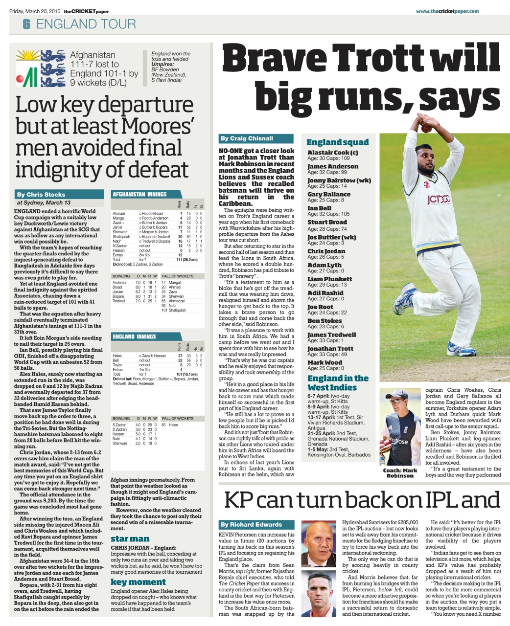 The Cricket Paper Preview Pages