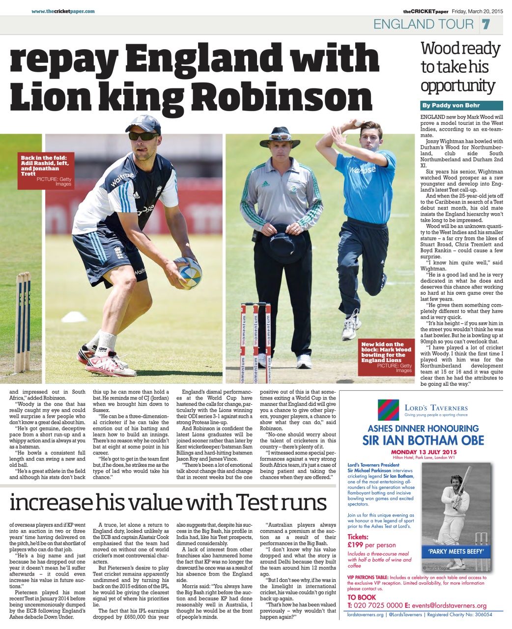 The Cricket Paper Preview Pages