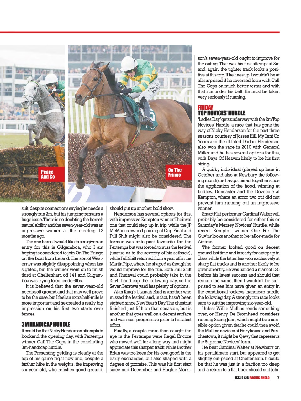 Racing Ahead Preview Pages