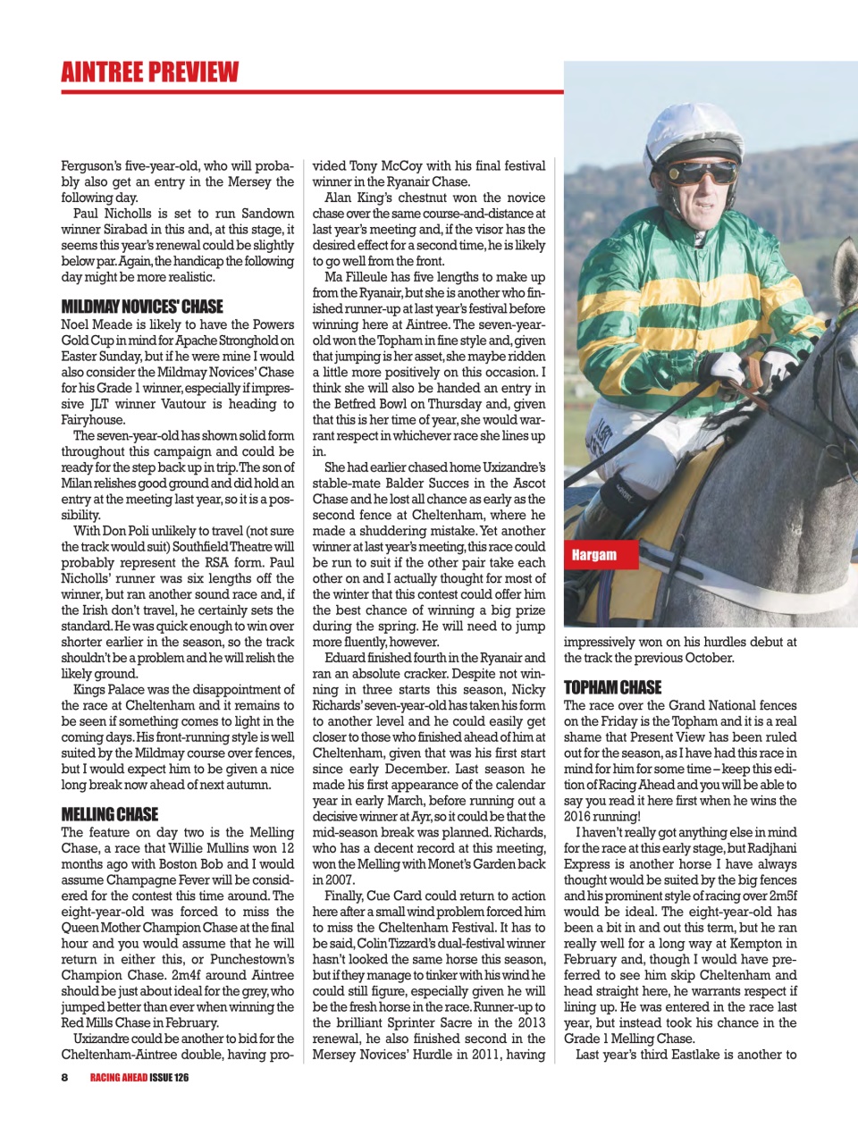 Racing Ahead Preview Pages