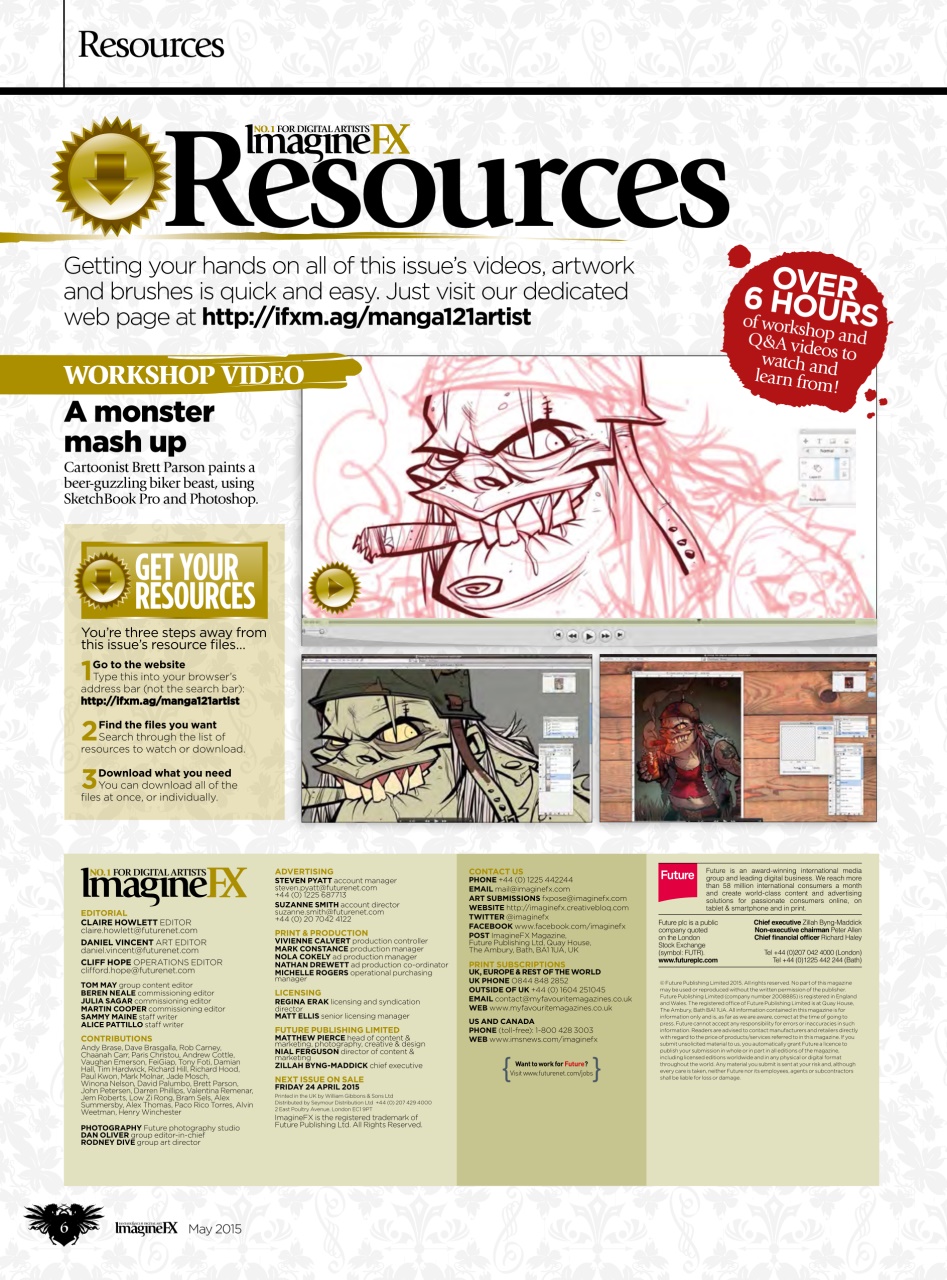 ImagineFX Preview Pages