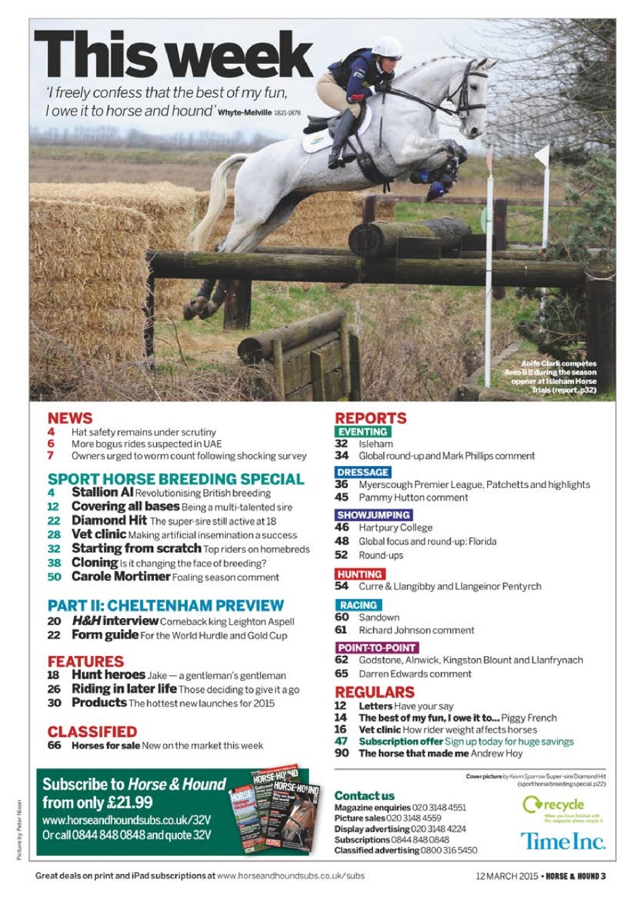 Horse & Hound Preview Pages