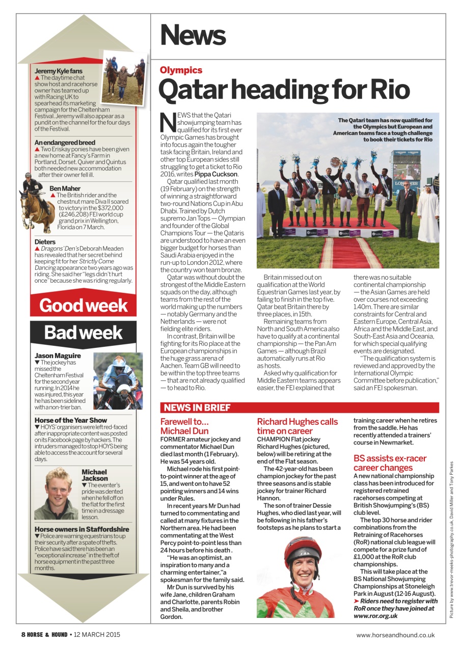 Horse & Hound Preview Pages