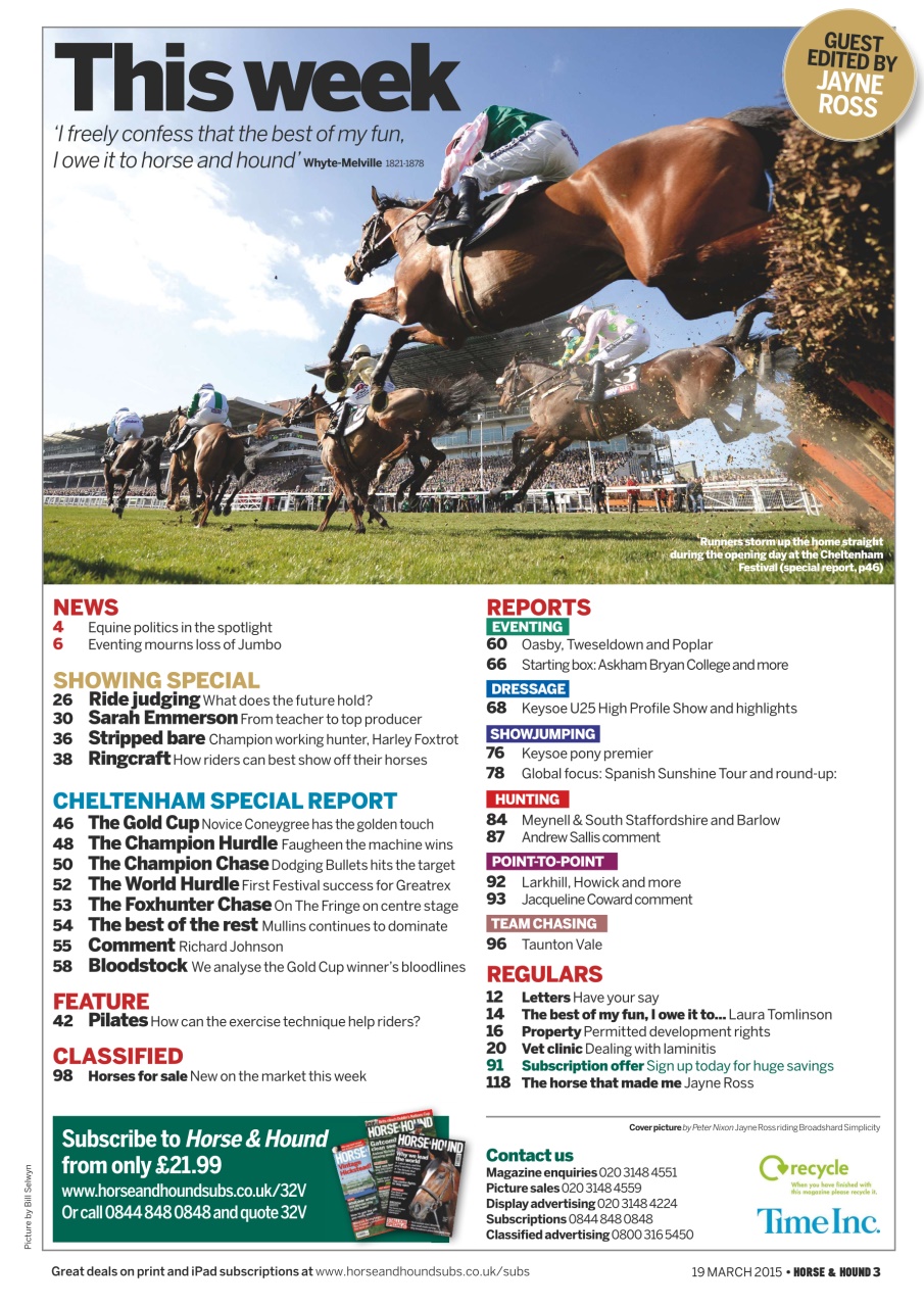 Horse & Hound Preview Pages