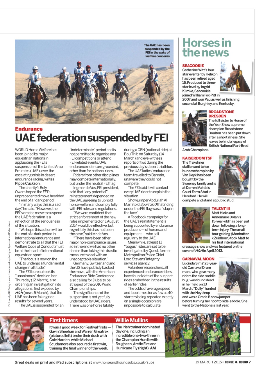 Horse & Hound Preview Pages